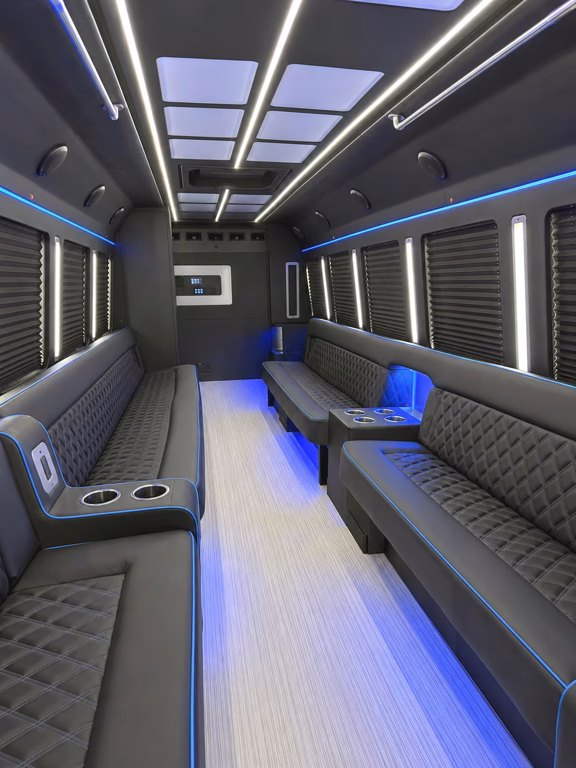 Newport News Bachelor & Bachelorette Transportation party bus interior