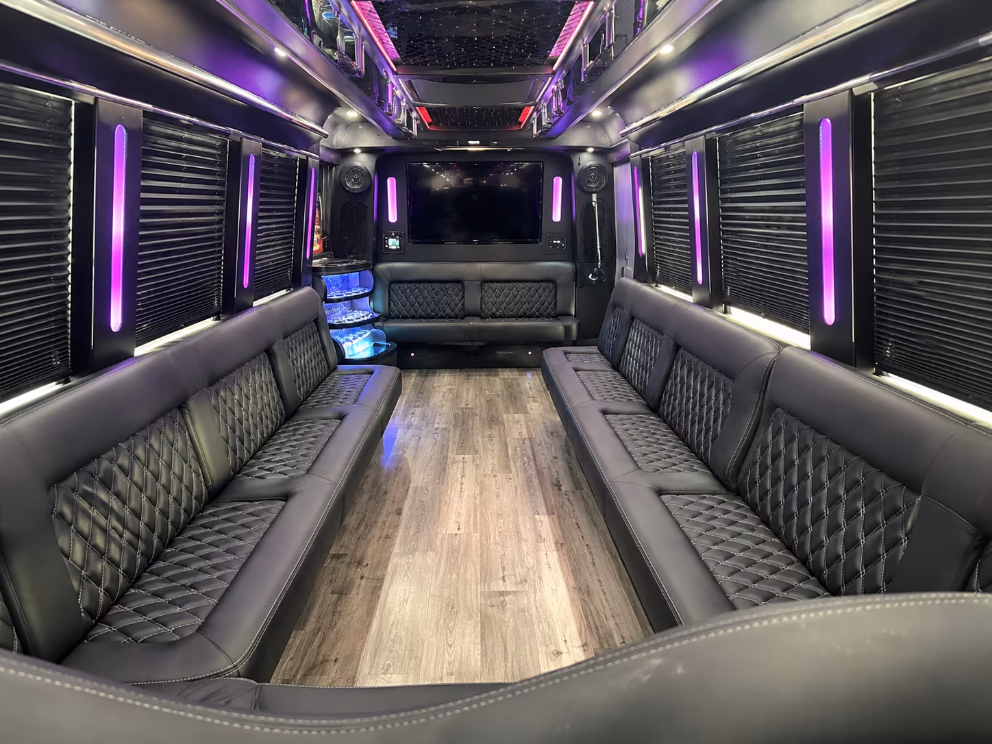 Newport News Bachelor & Bachelorette Transportation party bus exterior