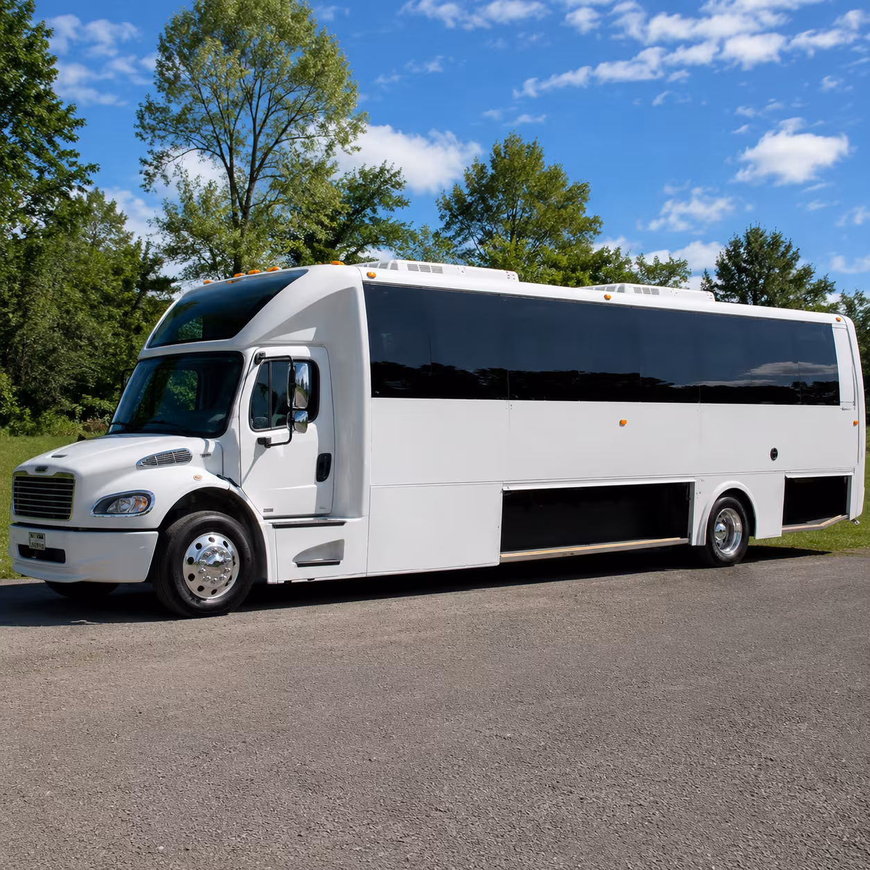 Newport News Bachelor & Bachelorette Transportation party bus exterior