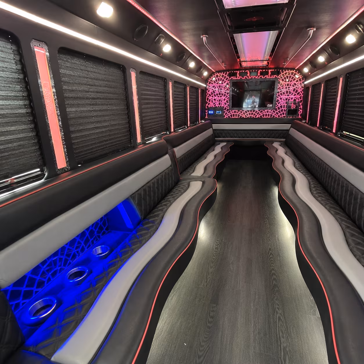 Newport News Bachelor & Bachelorette Transportation party bus exterior