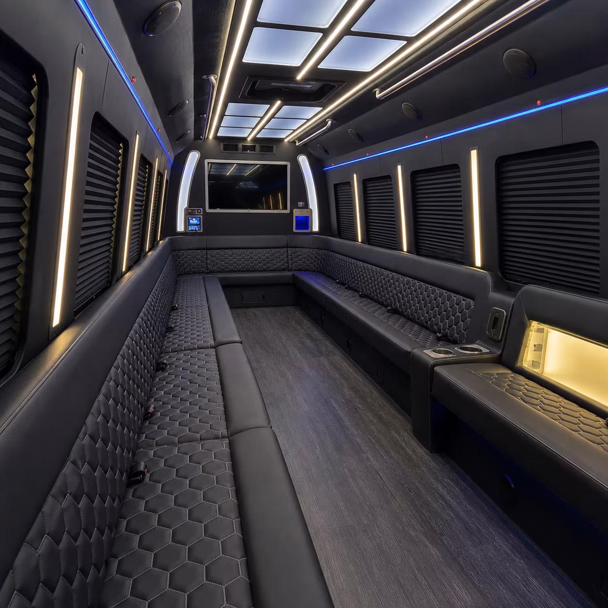 Newport News Birthday, Sweet 16, & Quinceañera Transportation onboard seating