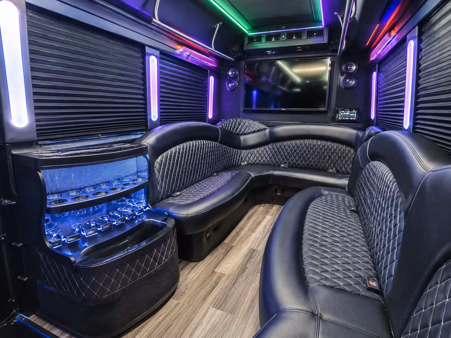 Newport News Concert & Music Festival Transportation party bus exterior