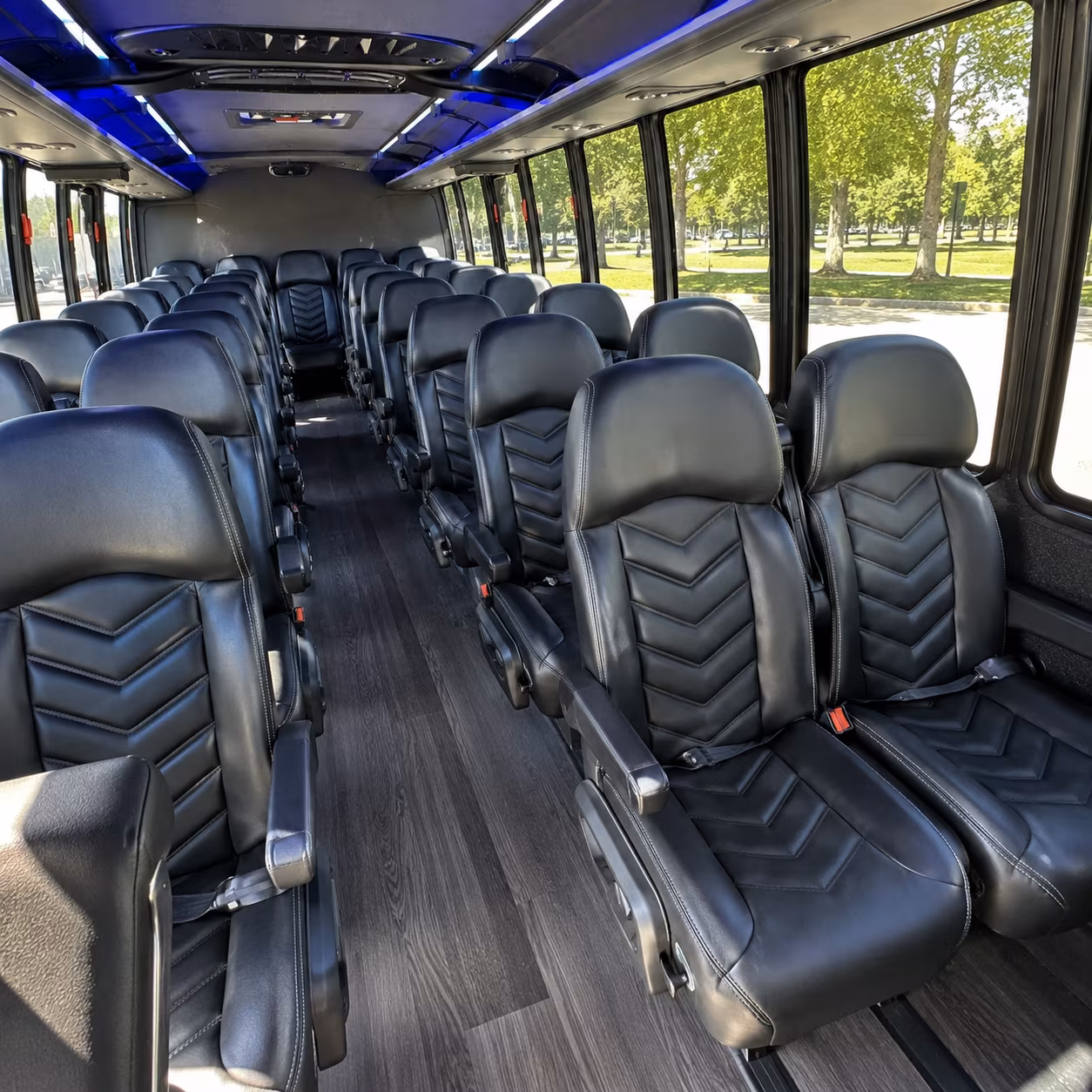 Newport News School Event Transportation onboard seating
