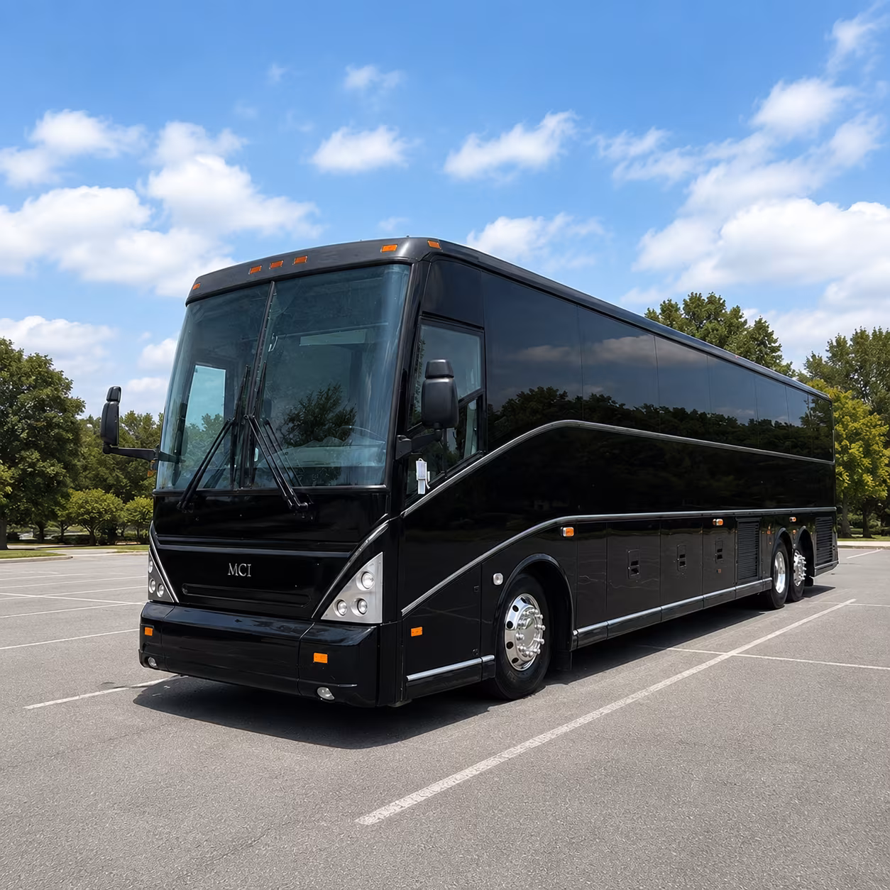 Newport News School Event Transportation party bus exterior