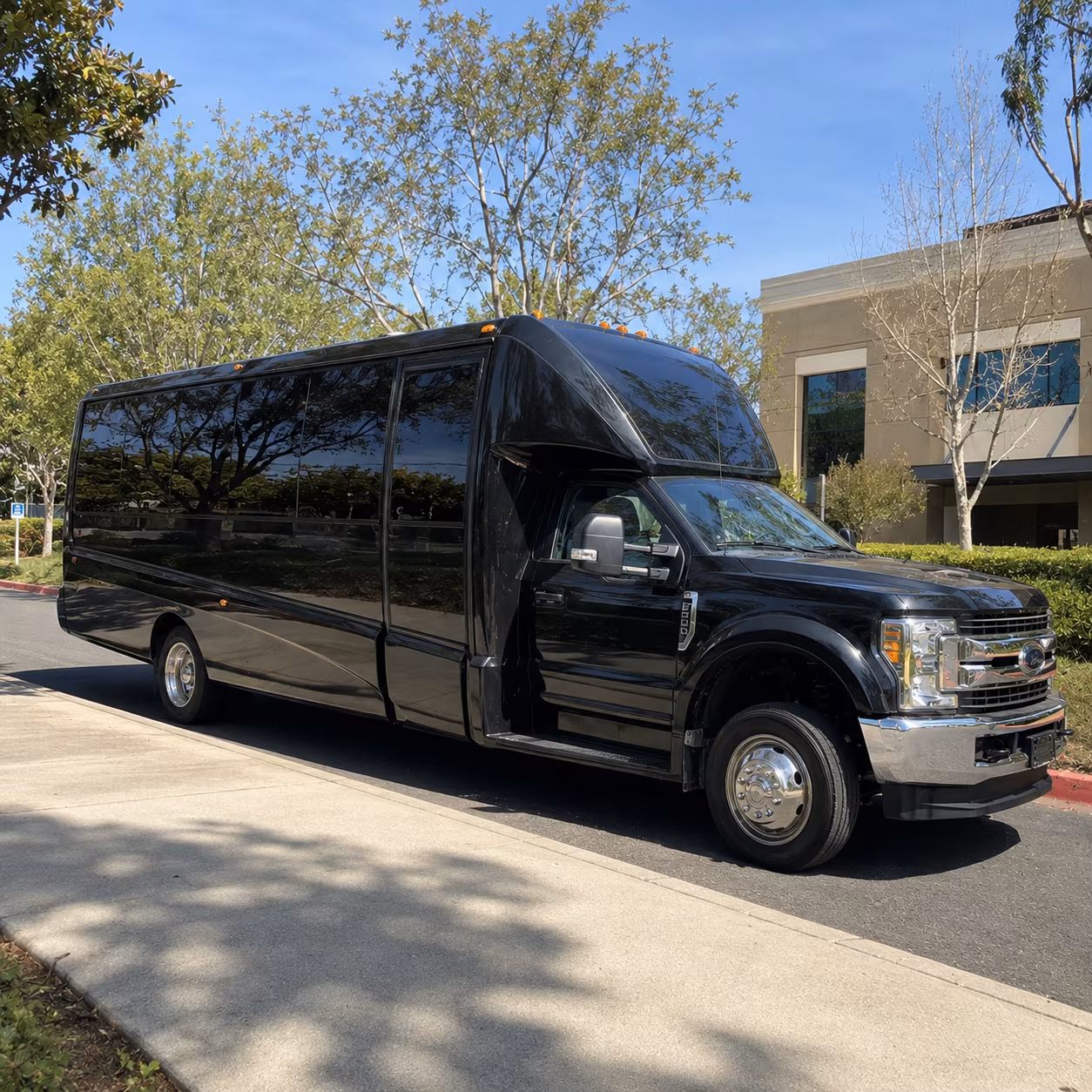 Newport News Sporting Event Transportation party bus exterior