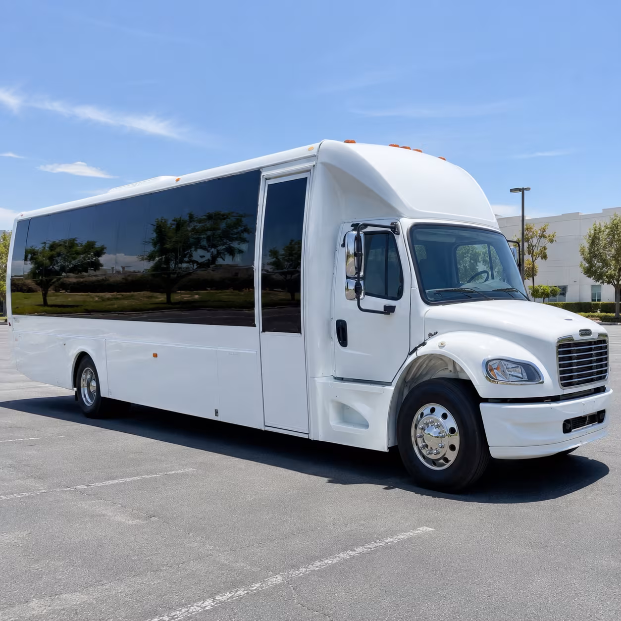 Newport News Sporting Event Transportation party bus exterior