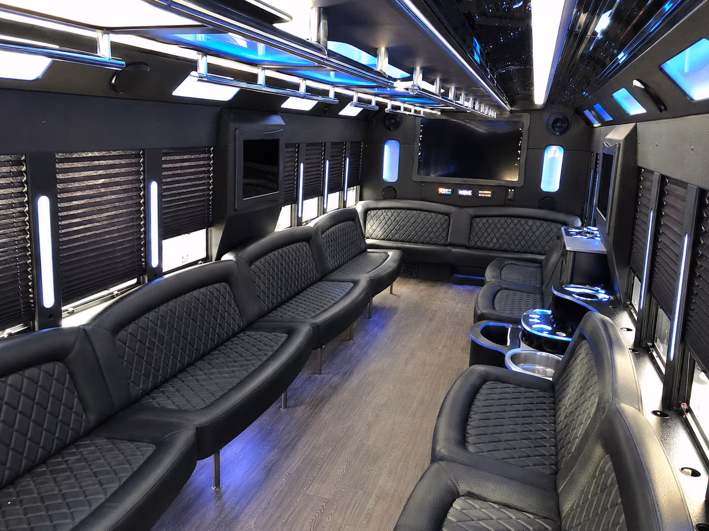 Newport News Wedding Transportation party bus exterior