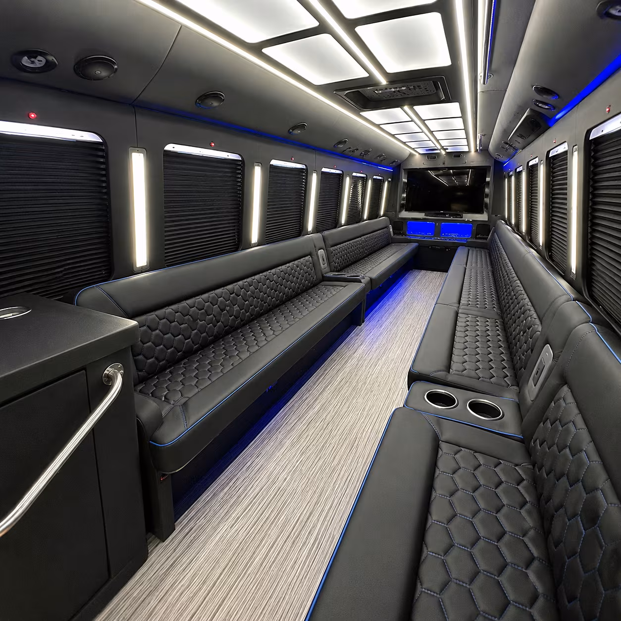 Newport News Wedding Transportation onboard seating